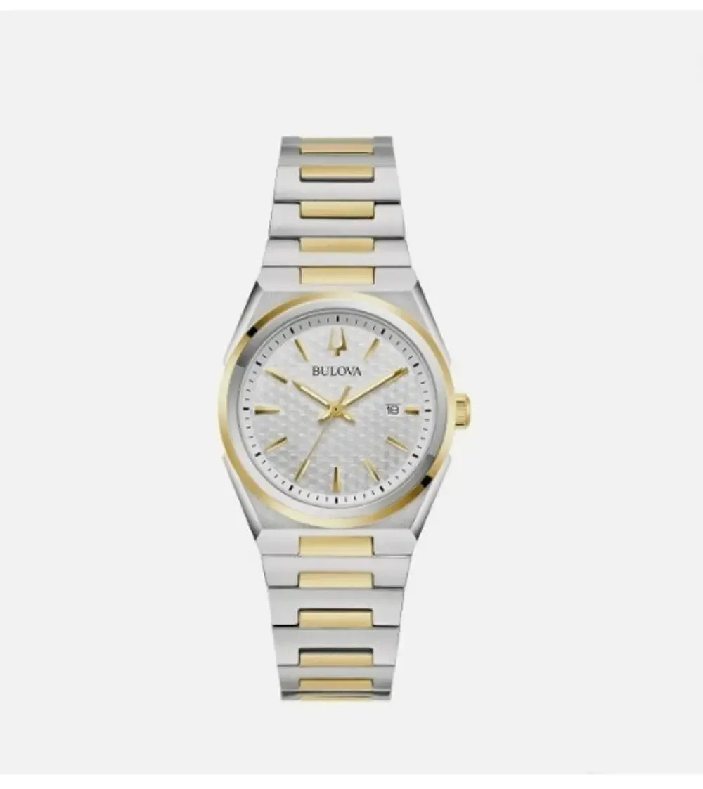 NEW Bulova Women's Classic Two-Tone Stainless Steel Quartz Watch 98L323